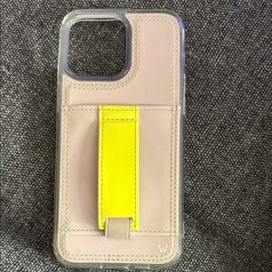 Phone Case with Yellow Strap - iPhone 15 pro max